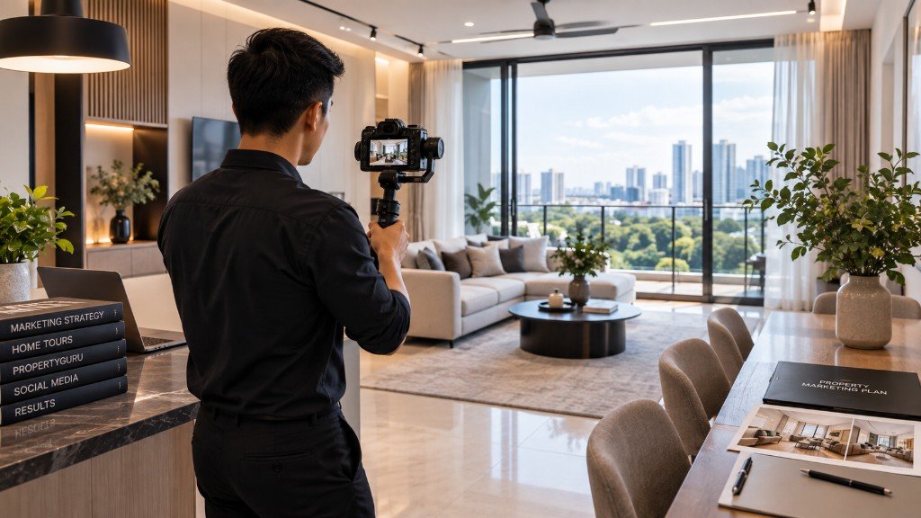 Property marketing plan and professional home tour filming